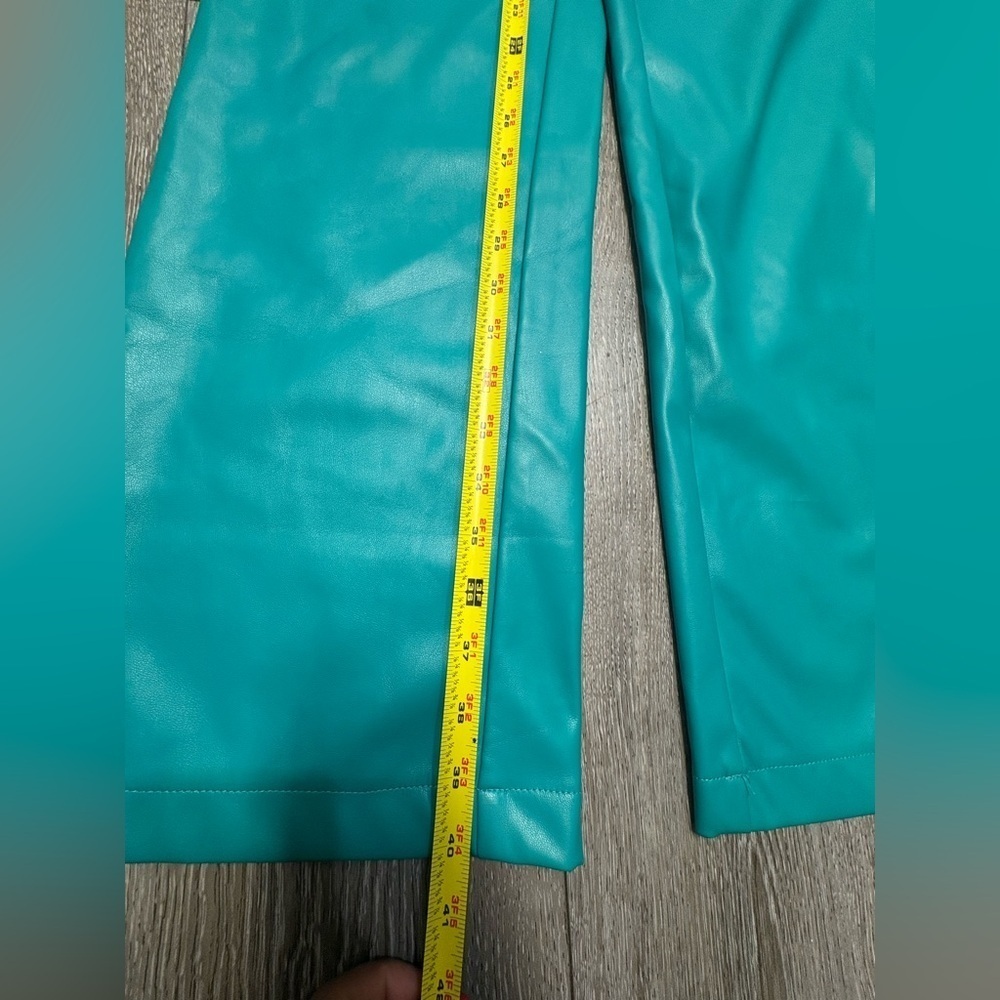 Princess Polly aqua leather Pants - Picture 2 of 10